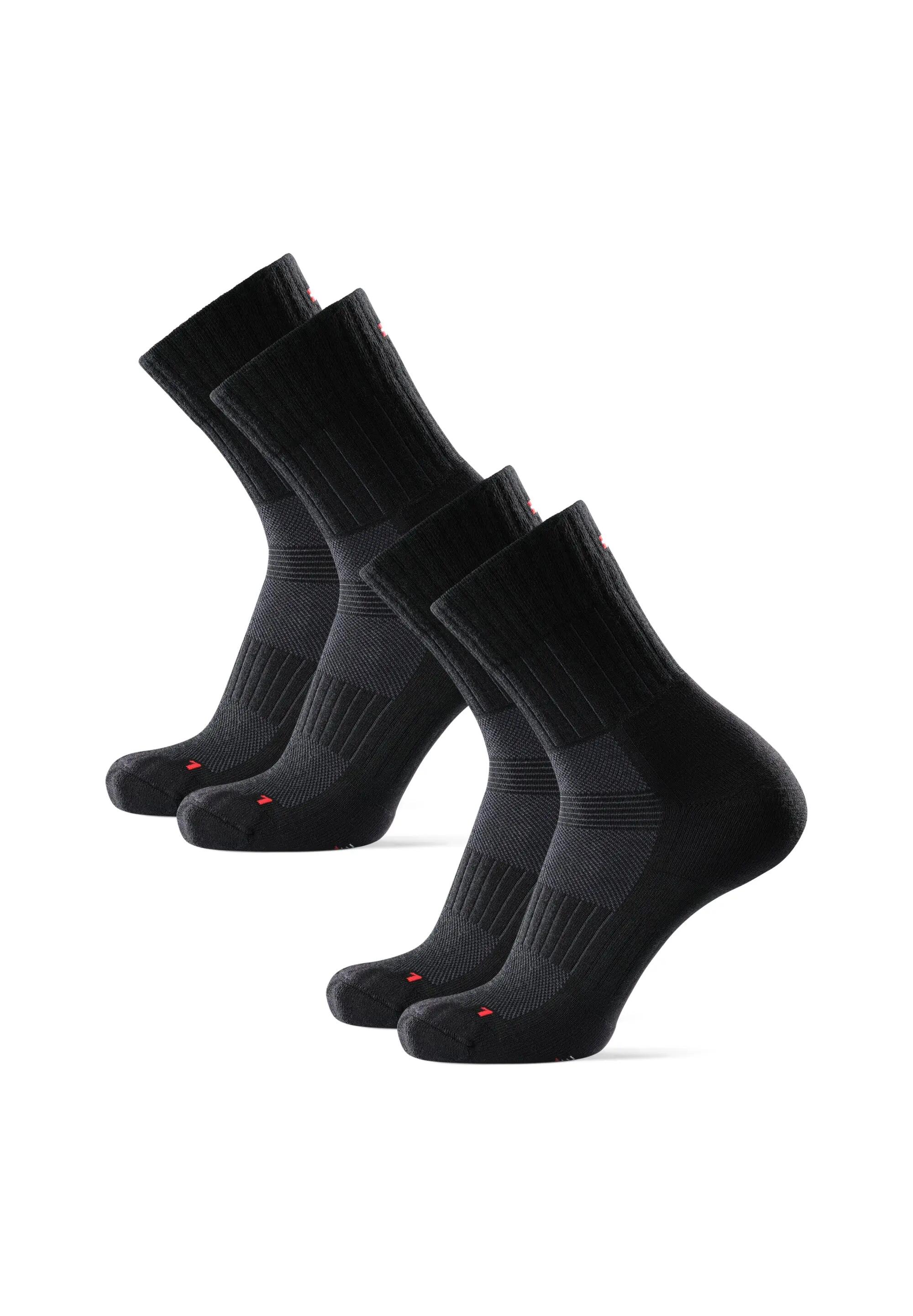 Quarter hardloopsokken merinowol gevoerd outdoor 2-pack 3/5