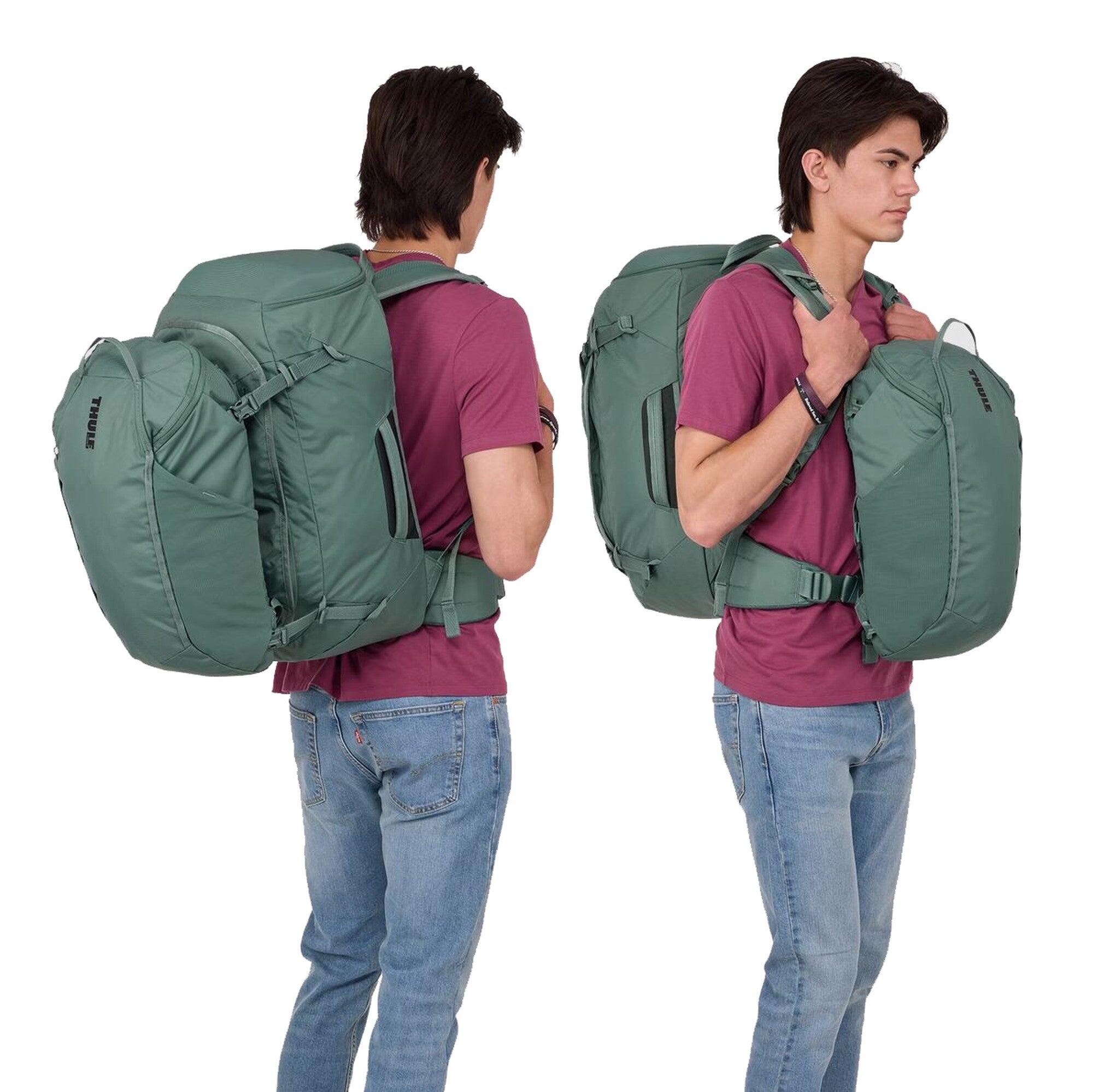 Zaino da viaggio Thule Landmark Hazy green 60 Green grey 60 LITRES 6/7