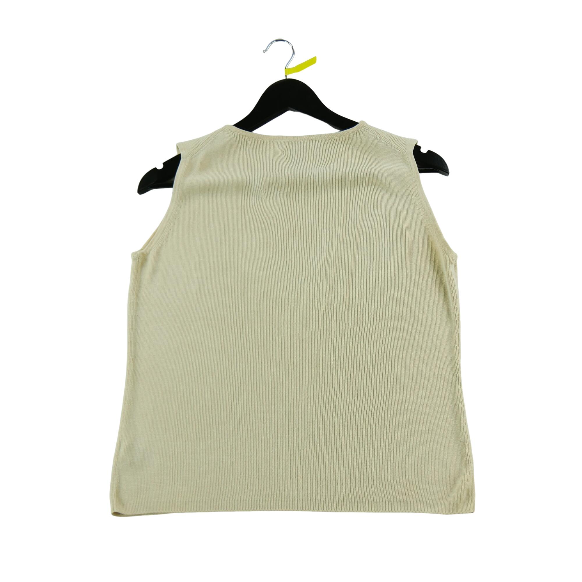 Ärmelloses Damen-T-Shirt Beige 2/7