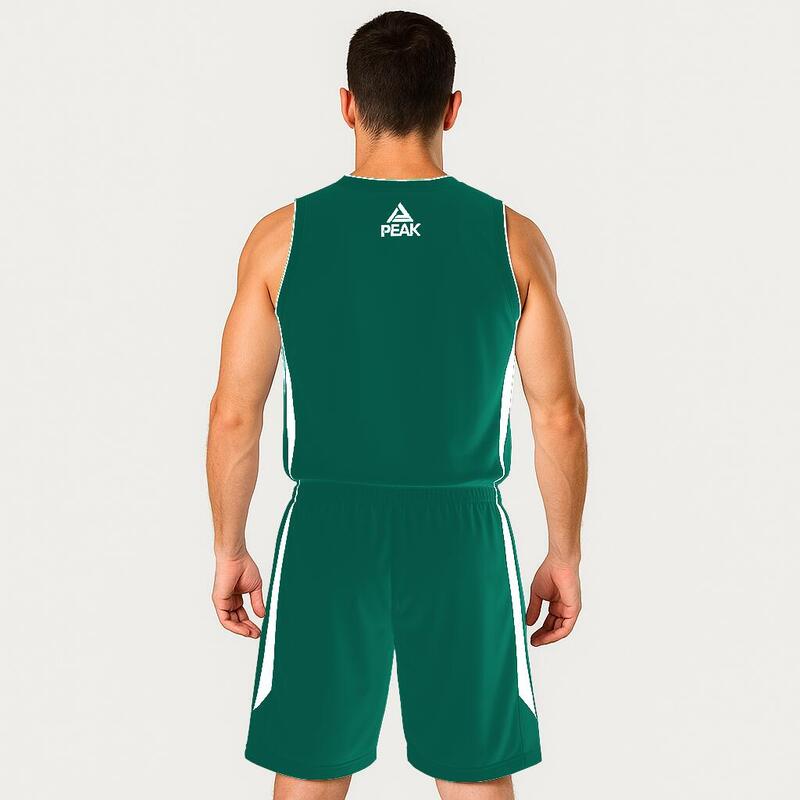 Set maiou/short baschet PEAK Jungle Verde/Alb