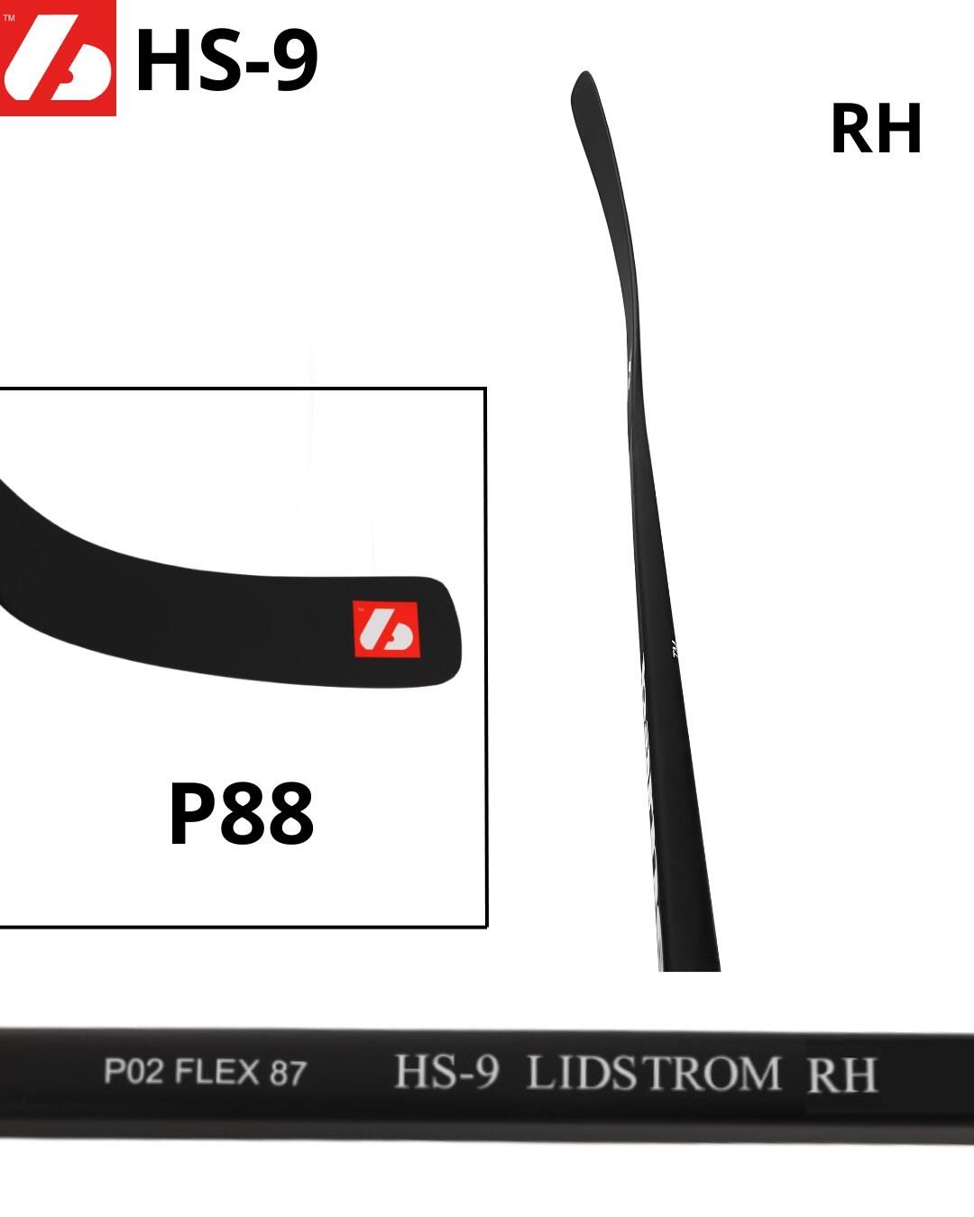 HS-9 Crosse de hockey en carbone haut module 7/7
