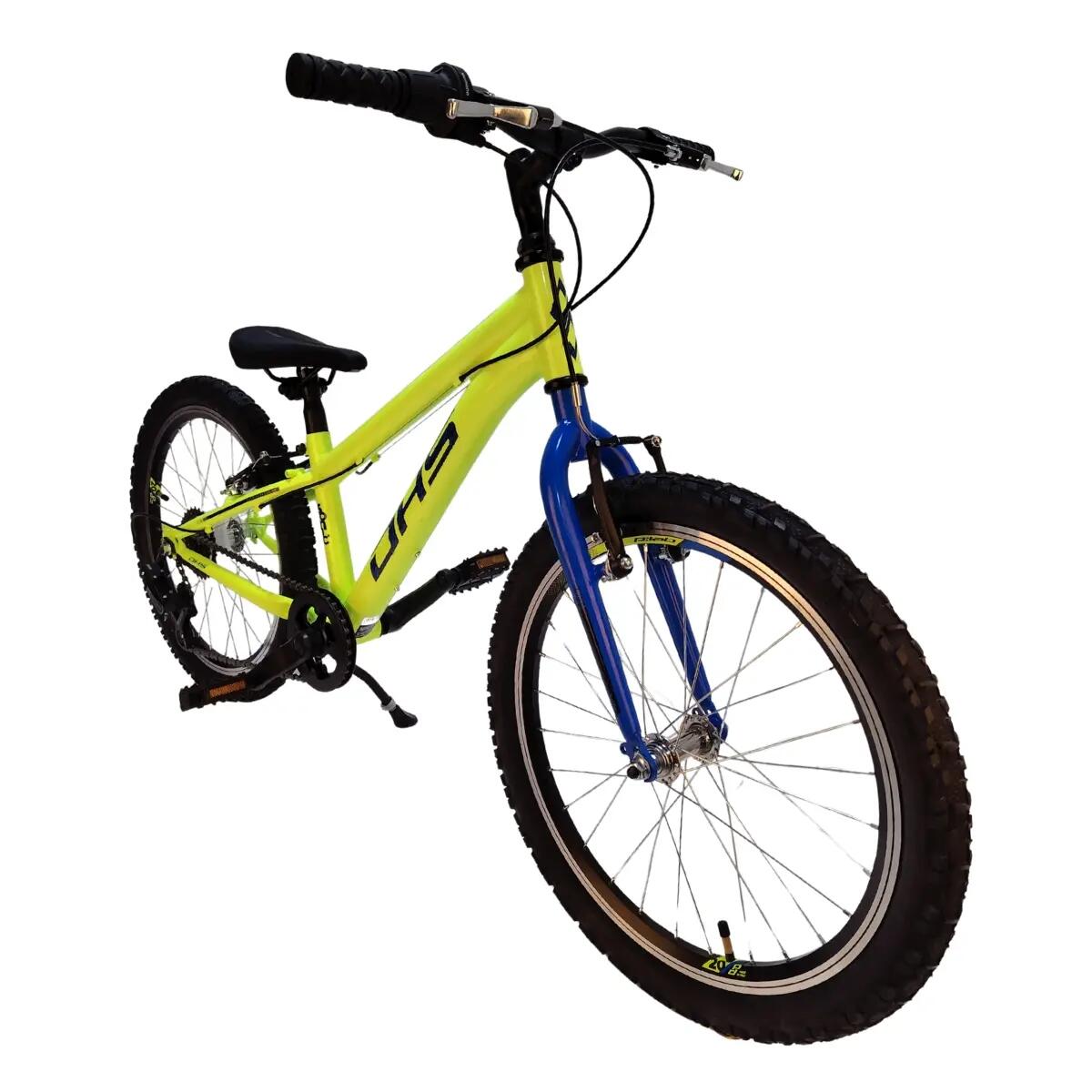 Bicicleta infantil DHS Sonic - 20 pulgadas, amarillo y azul 2/6