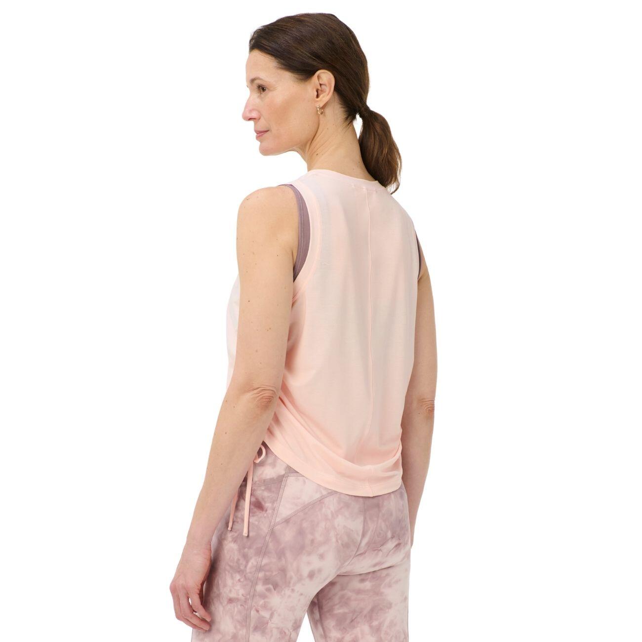 SWEATY BETTY Sweaty Betty Soft Flow Studio Ruched Tank  SUNDUST PINK M 4/7