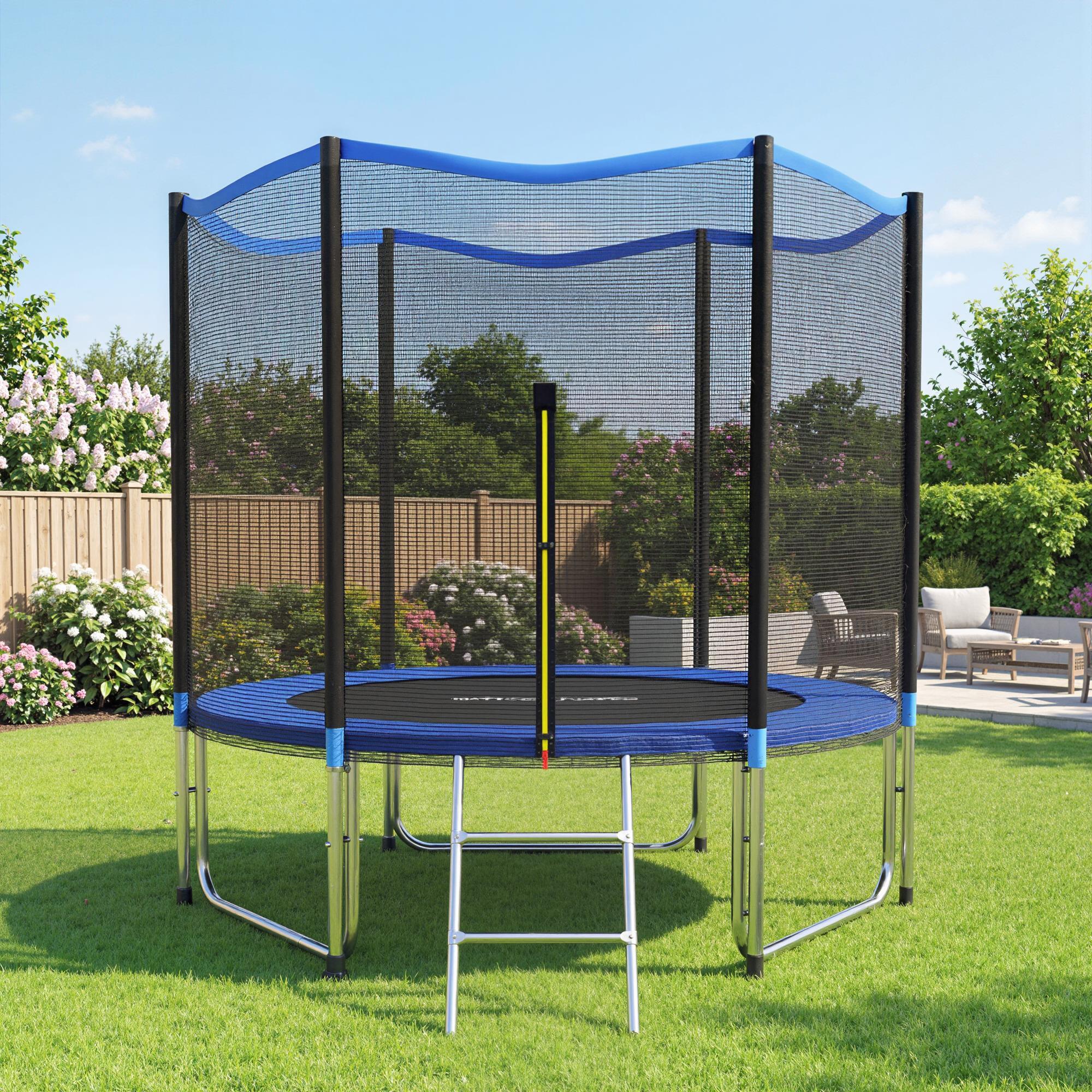 Trampolim infantil ø305x248 cm azul SPORTNOW 2/5
