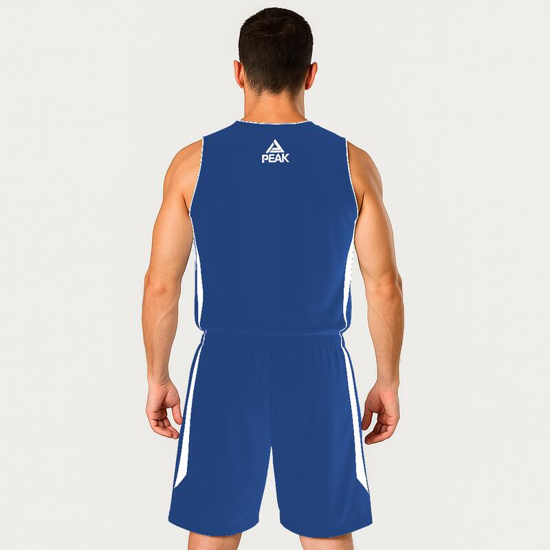 Set maiou/short baschet PEAK Jungle Albastru/Alb