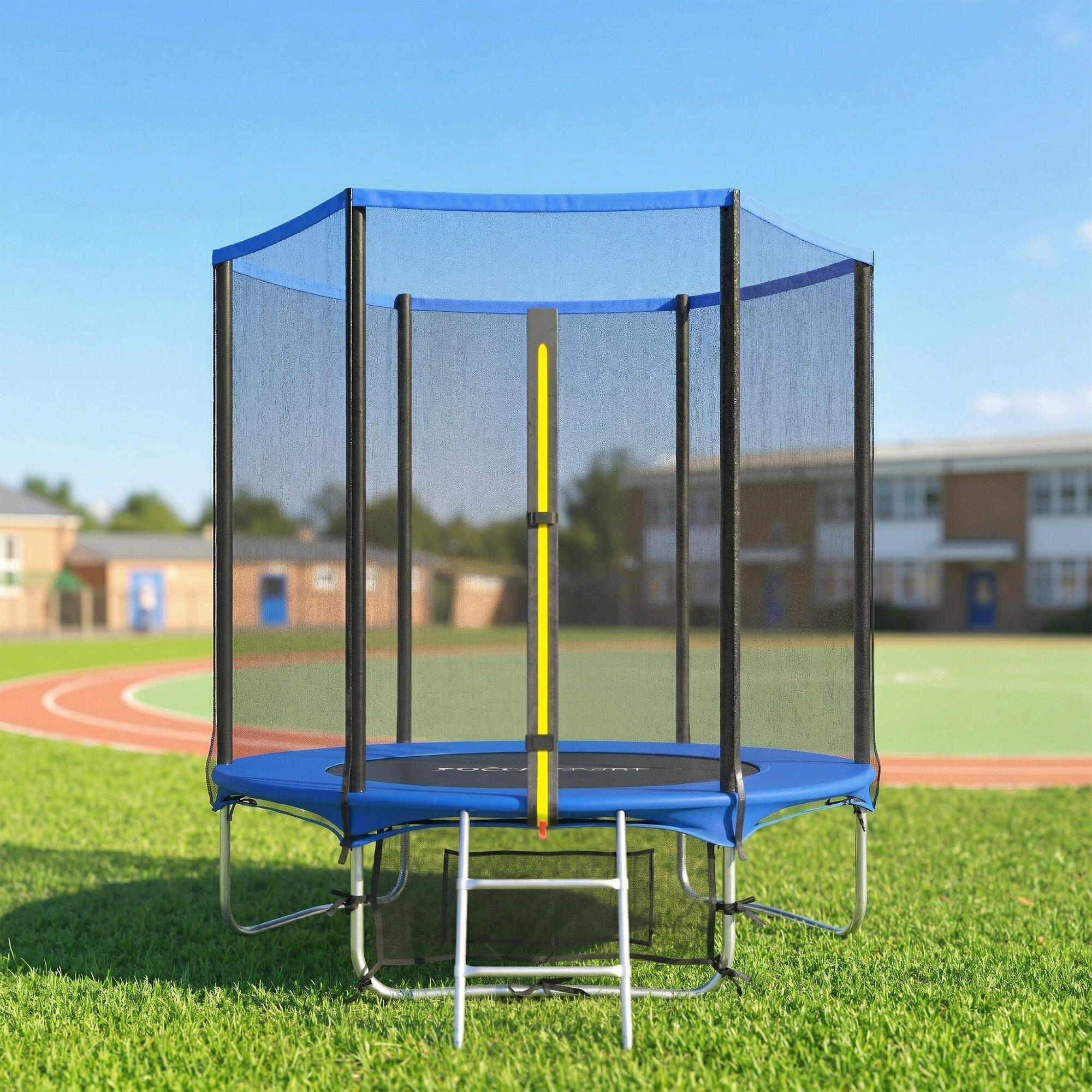 Trampolim exterior 183x183x200 cm azul SPORTNOW 2/5