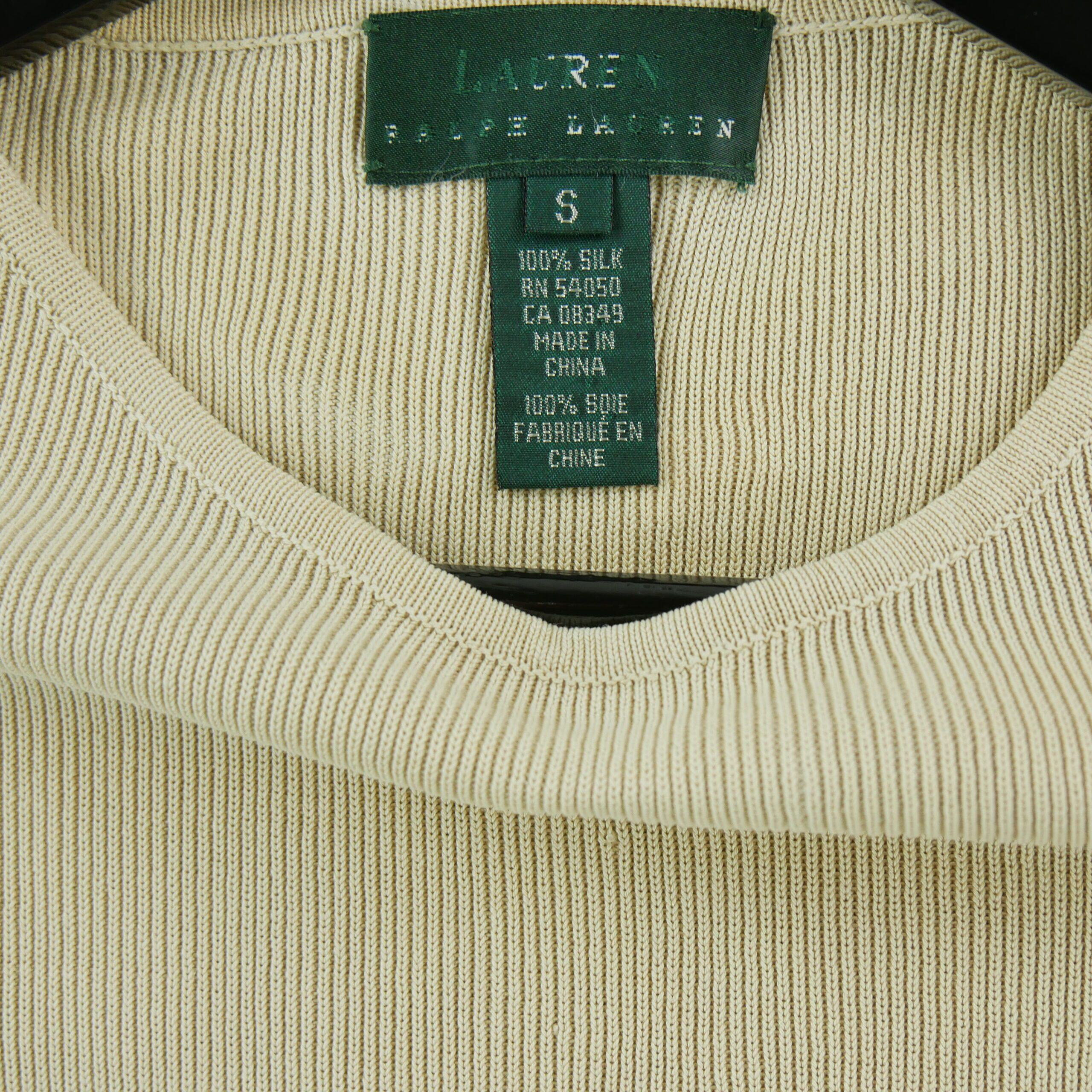 Ärmelloses Damen-T-Shirt Beige 7/7
