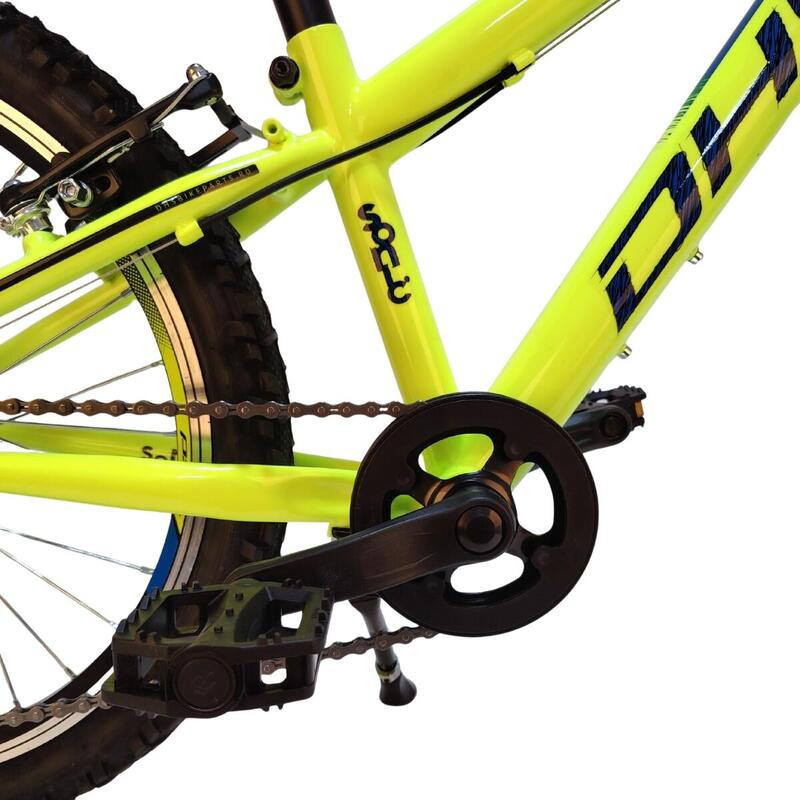DHS SONIC Bicicletă copii 20 inch, galben-albastru