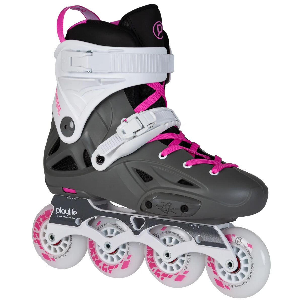 Rolki Playlife Imperial 80 Fuchsia Grey White Pink 3/7
