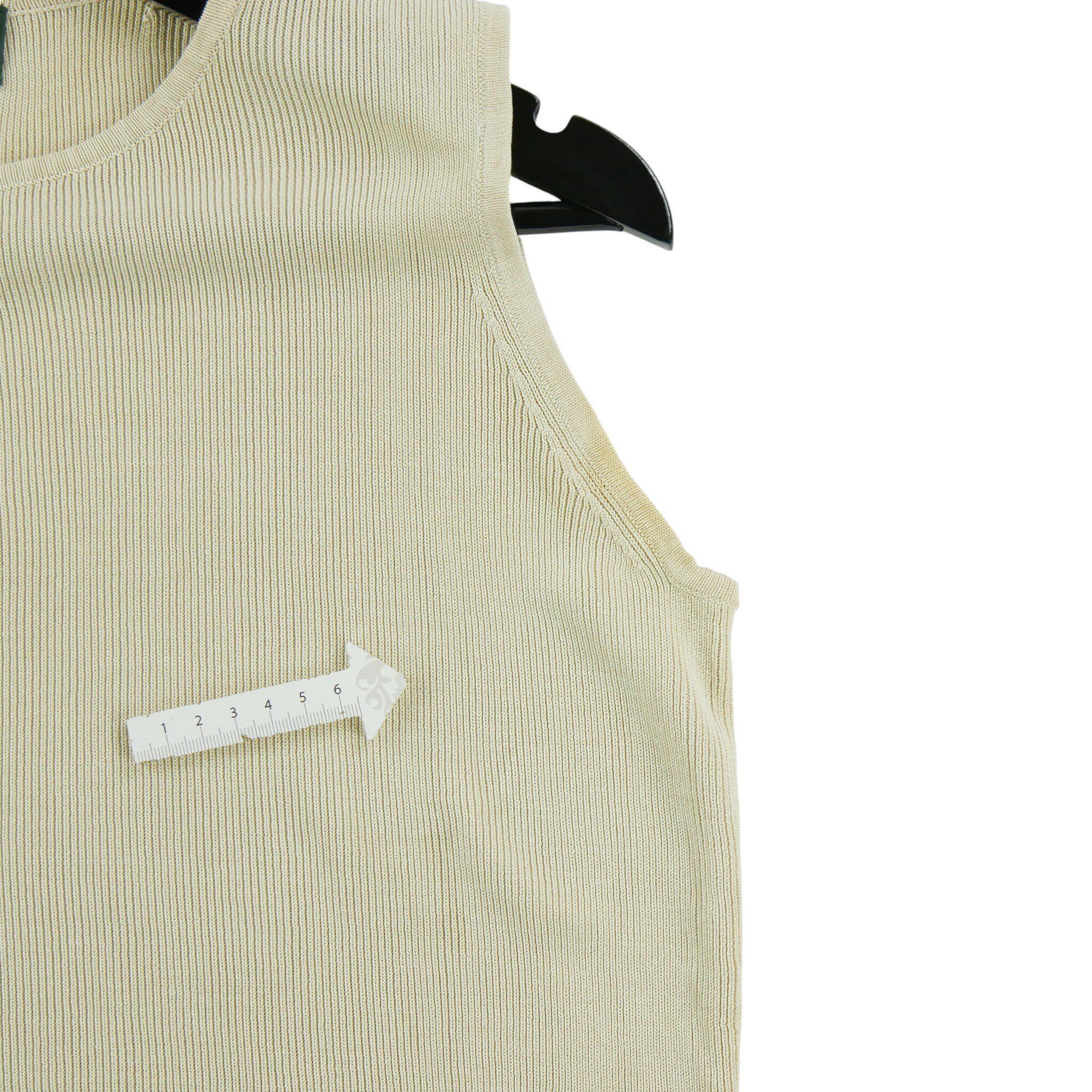 Ärmelloses Damen-T-Shirt Beige 4/7