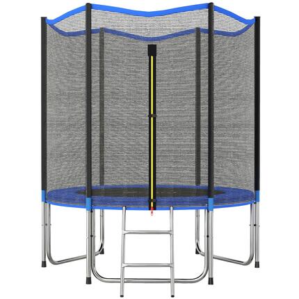 Trampoline Extérieur Trampoline de Jardin Enfants et Adultes 6 Poteaux au Sol Ch