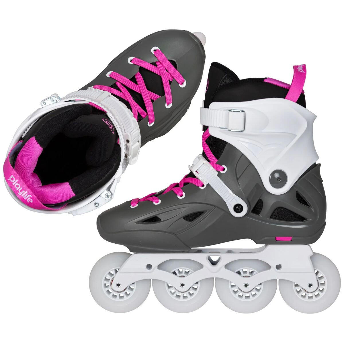 Rolki Playlife Imperial 80 Fuchsia Grey White Pink 7/7