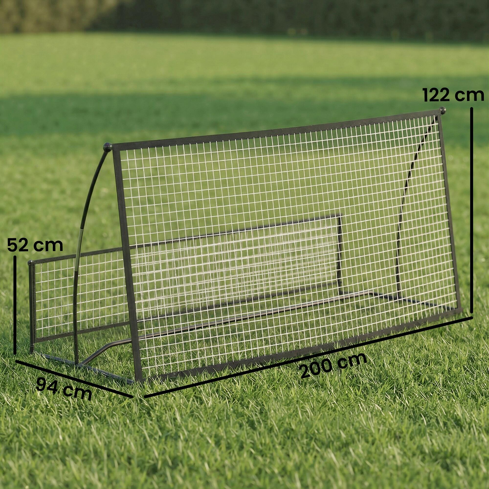 Rede de ressalto 200x94x122 cm preto SPORTNOW 3/5