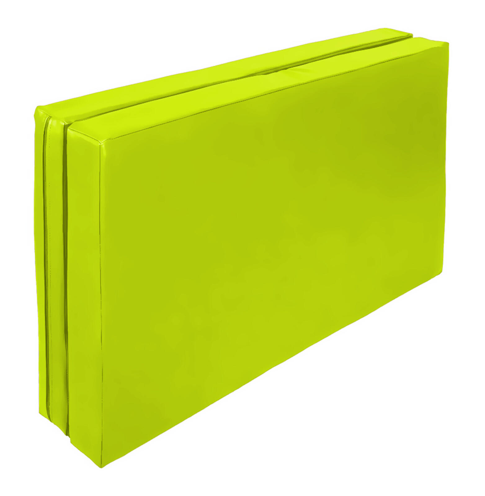 Materac dwuczęściowy z rzepami UNDERFIT 130 x 120 x 10 cm miękki seledynowy 4/7