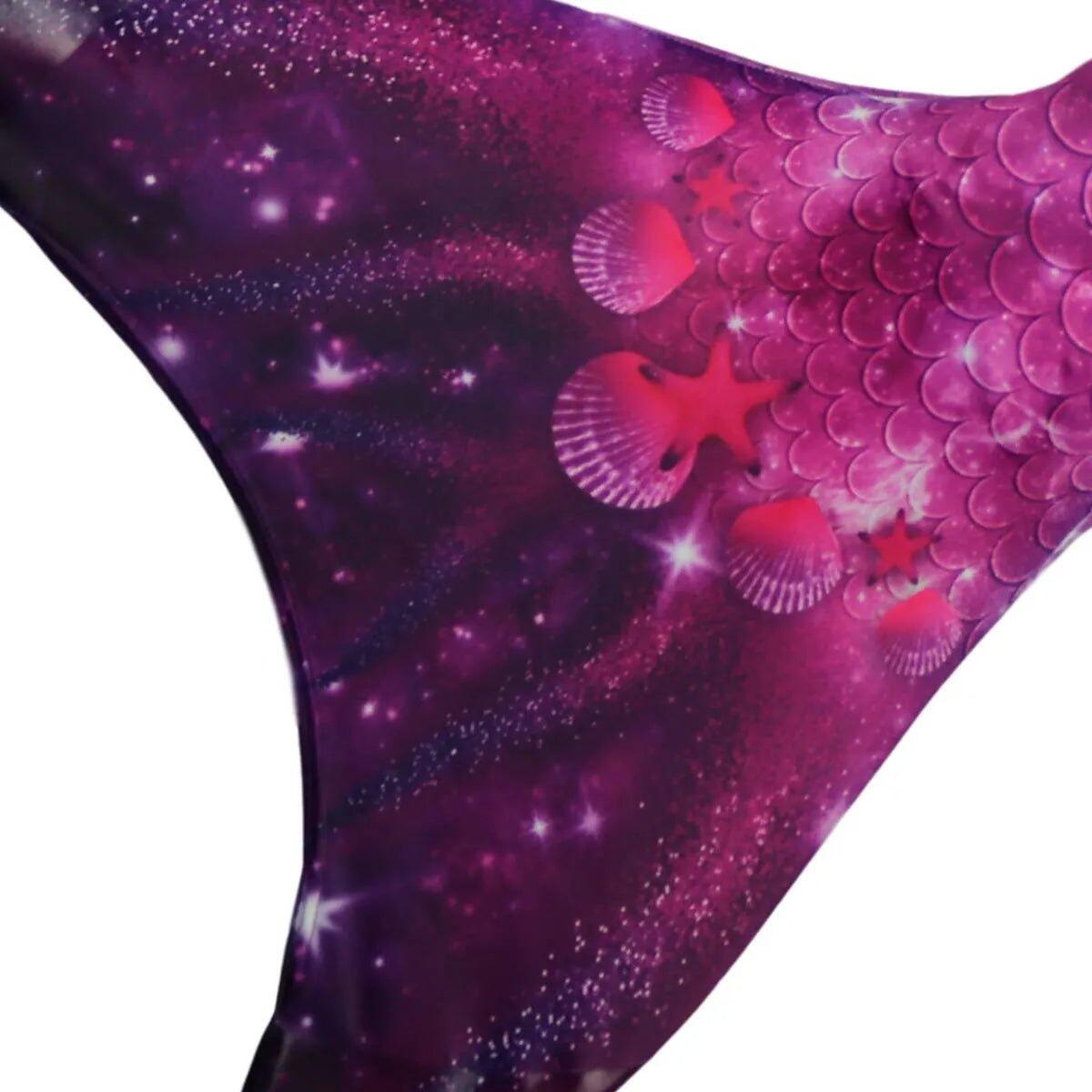 Zeemeerminset voor meisjes - Monovin & Bikini Zeemeermin Zwemkleding 6/7
