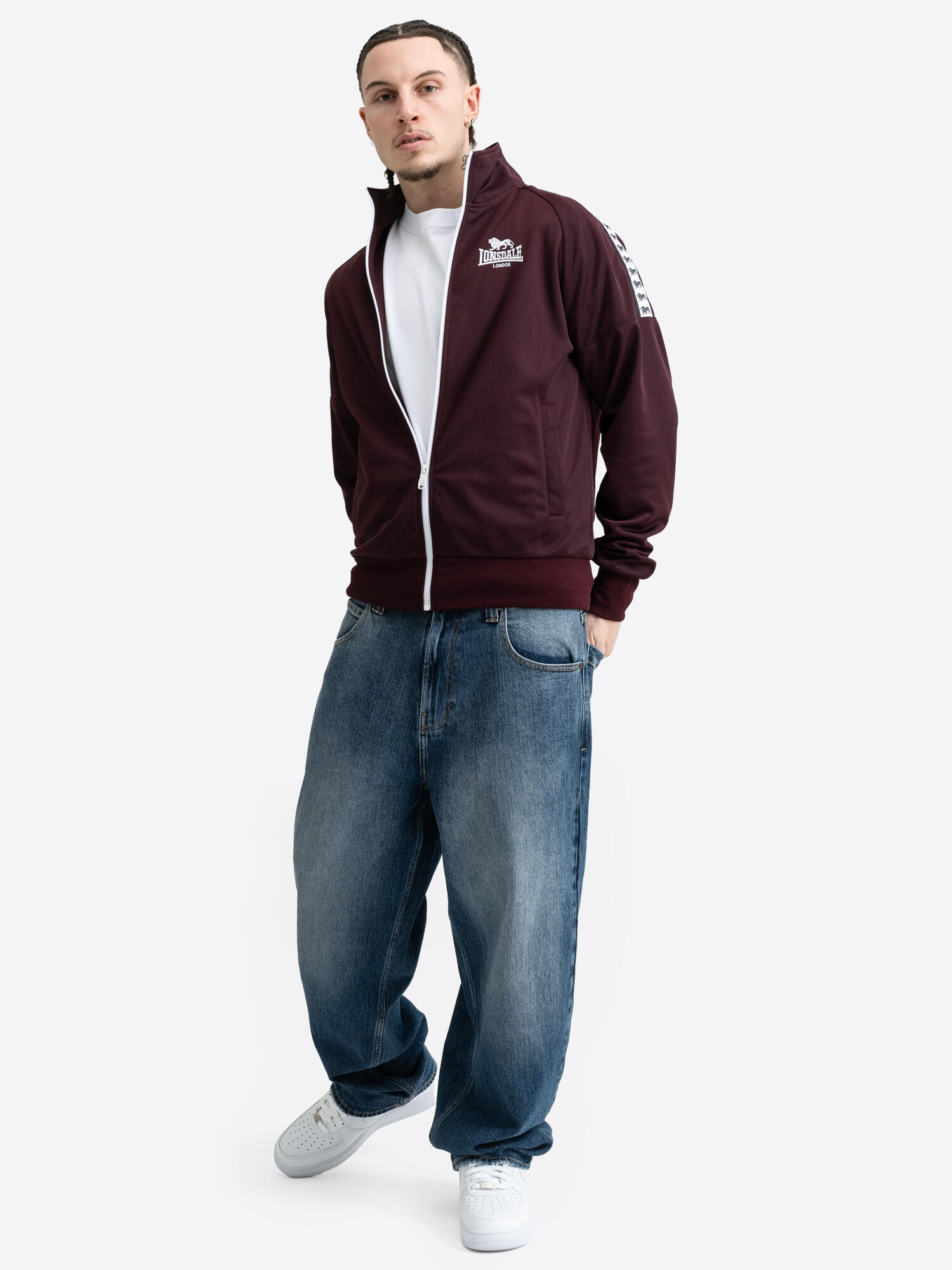 LONSDALE Herren Trainingsjacke normale Passform CALSHOT 4/6