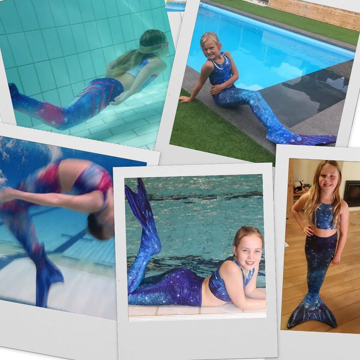 Zeemeerminset voor meisjes - Monovin & Bikini Zeemeermin Zwemkleding 7/7
