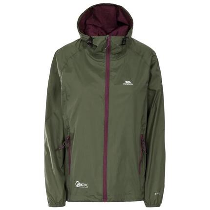 Dames waterdichte hoodie-jack met rits Trespass Qikpac
