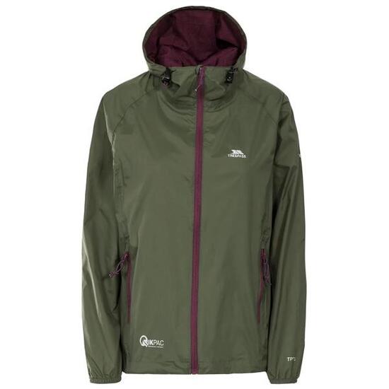 Dames waterdichte hoodie-jack met rits Trespass Qikpac