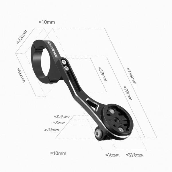 Wydłużany uchwyt rowerowy do liczników Garmin Edge / Magene ROCKBROS 4/7