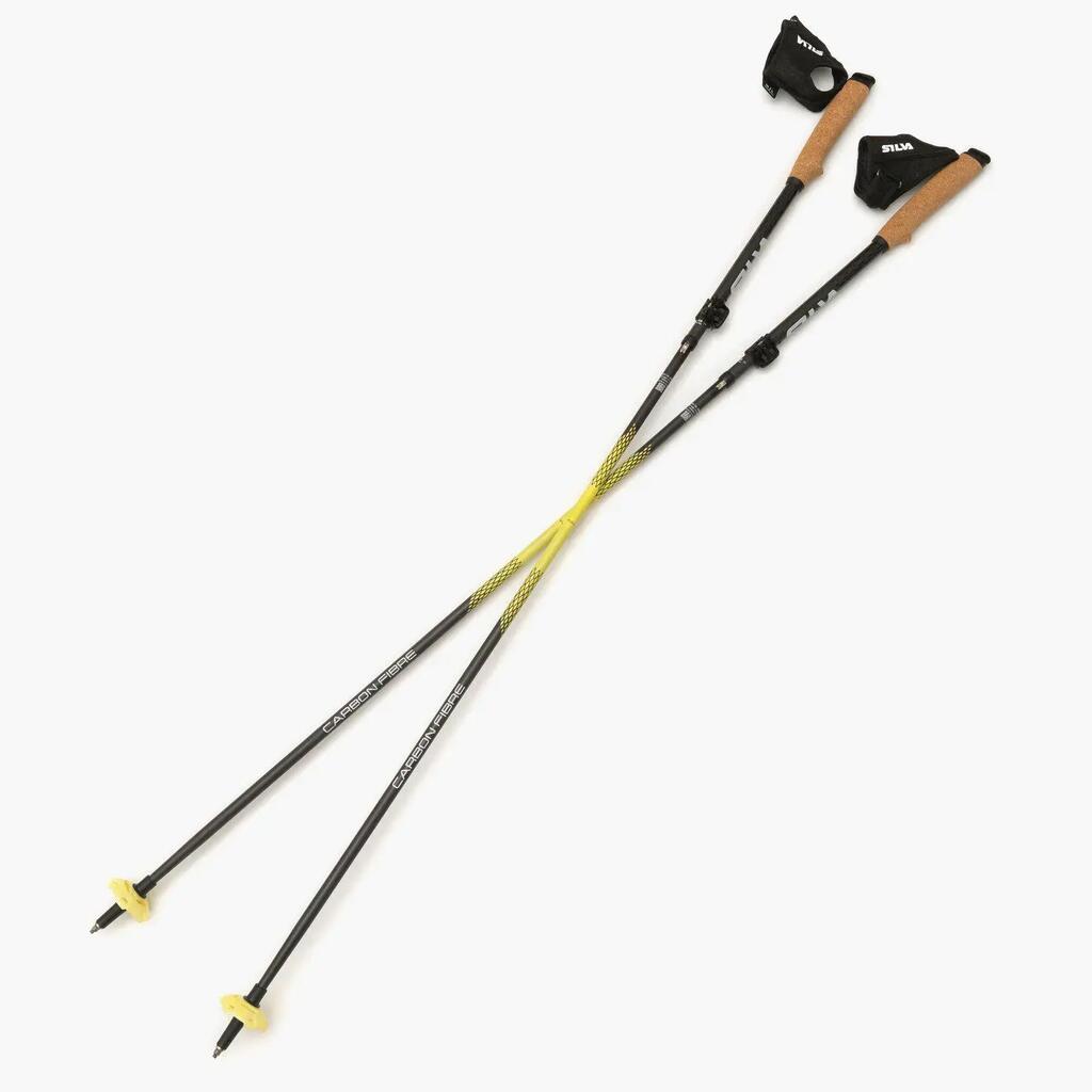 Lightweight Trail Running Carbon Z Adjustable Poles 120–140 cm
