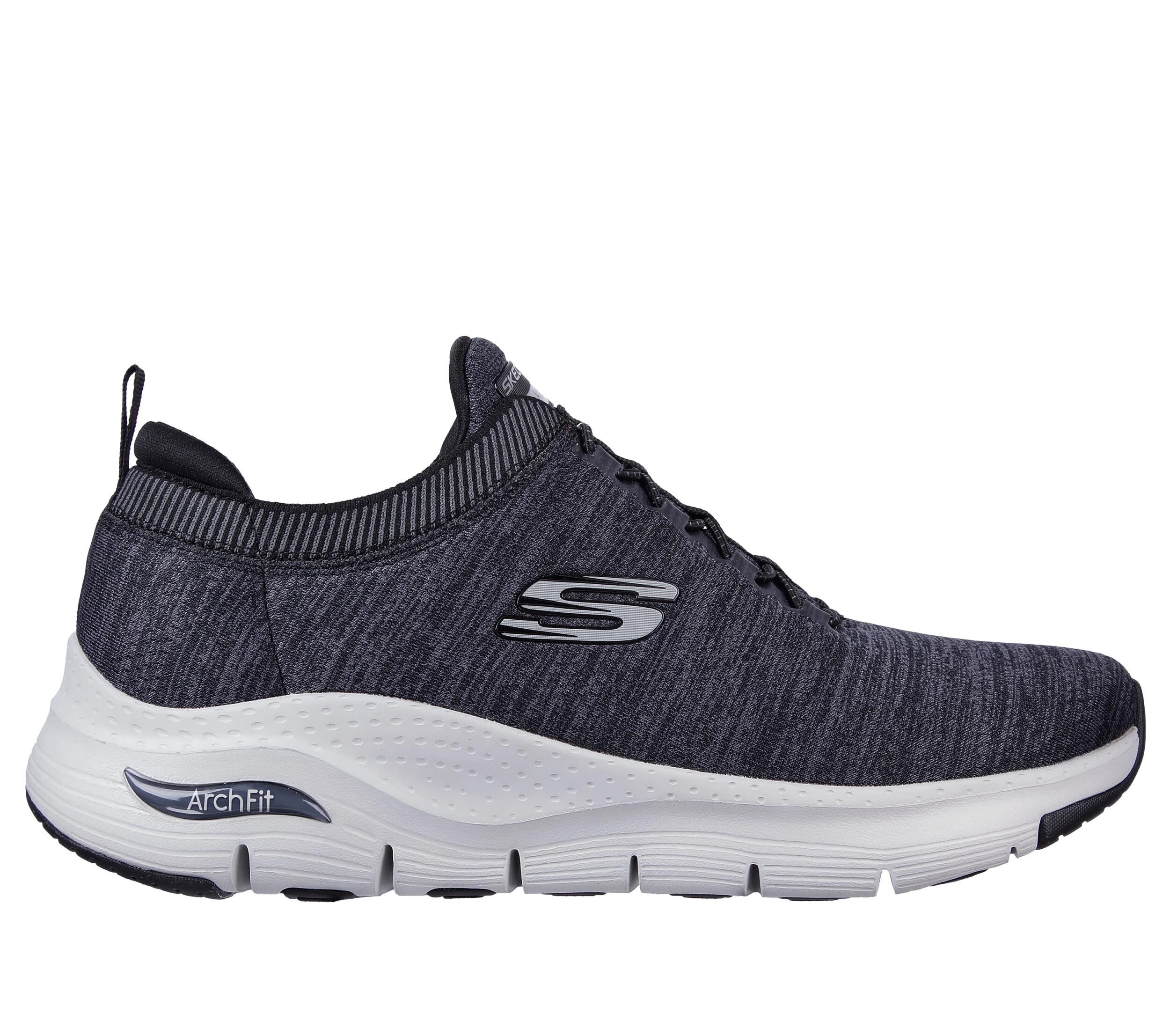 Buty męskie Skechers ARCH FIT WAVEPORT (232301BKGY)