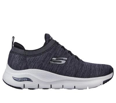 SKECHERS ARCH FIT WAVEPORT scarpe sportive uomo grigio con blu notte
