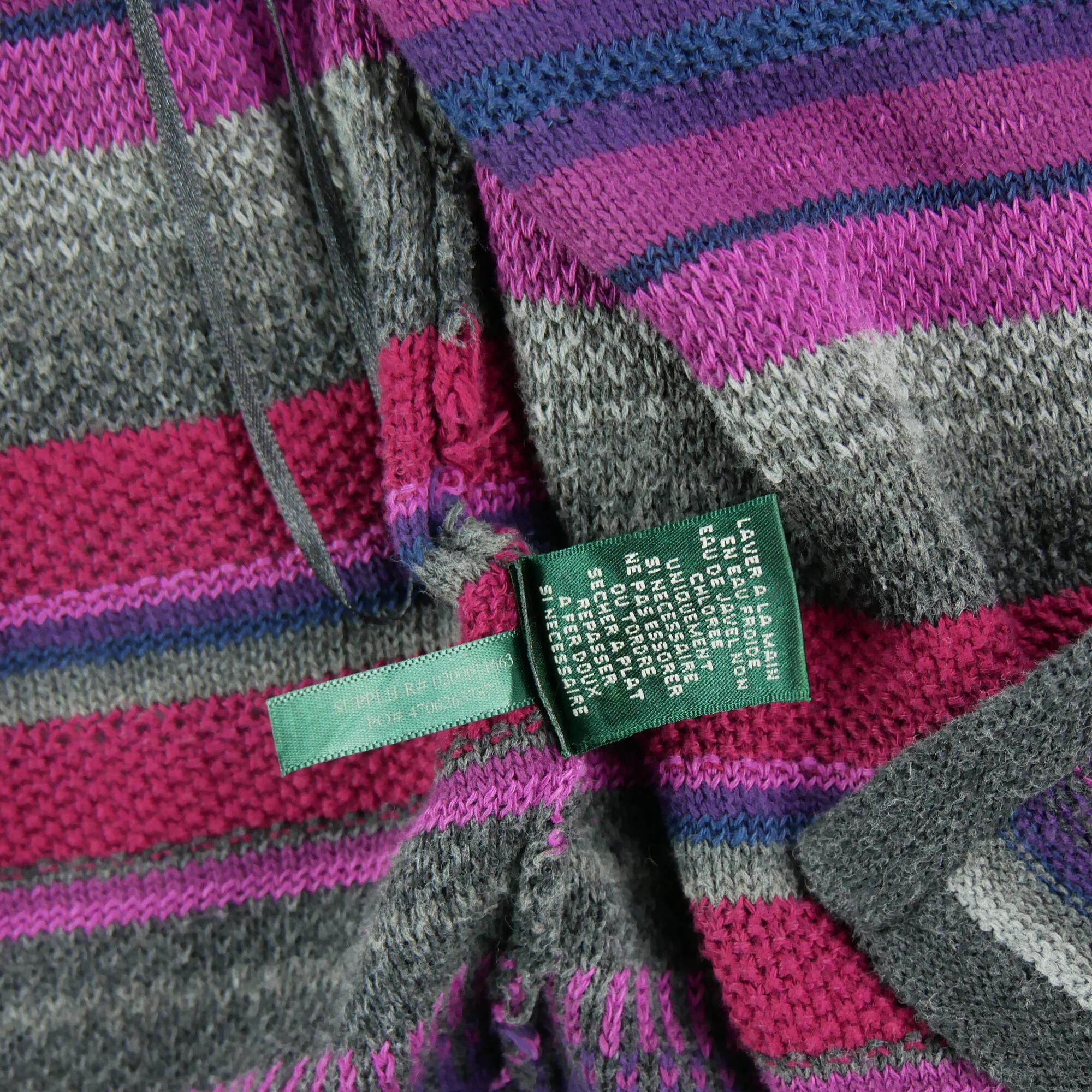 Women's Linen Cardigan Vest Purple 4/4