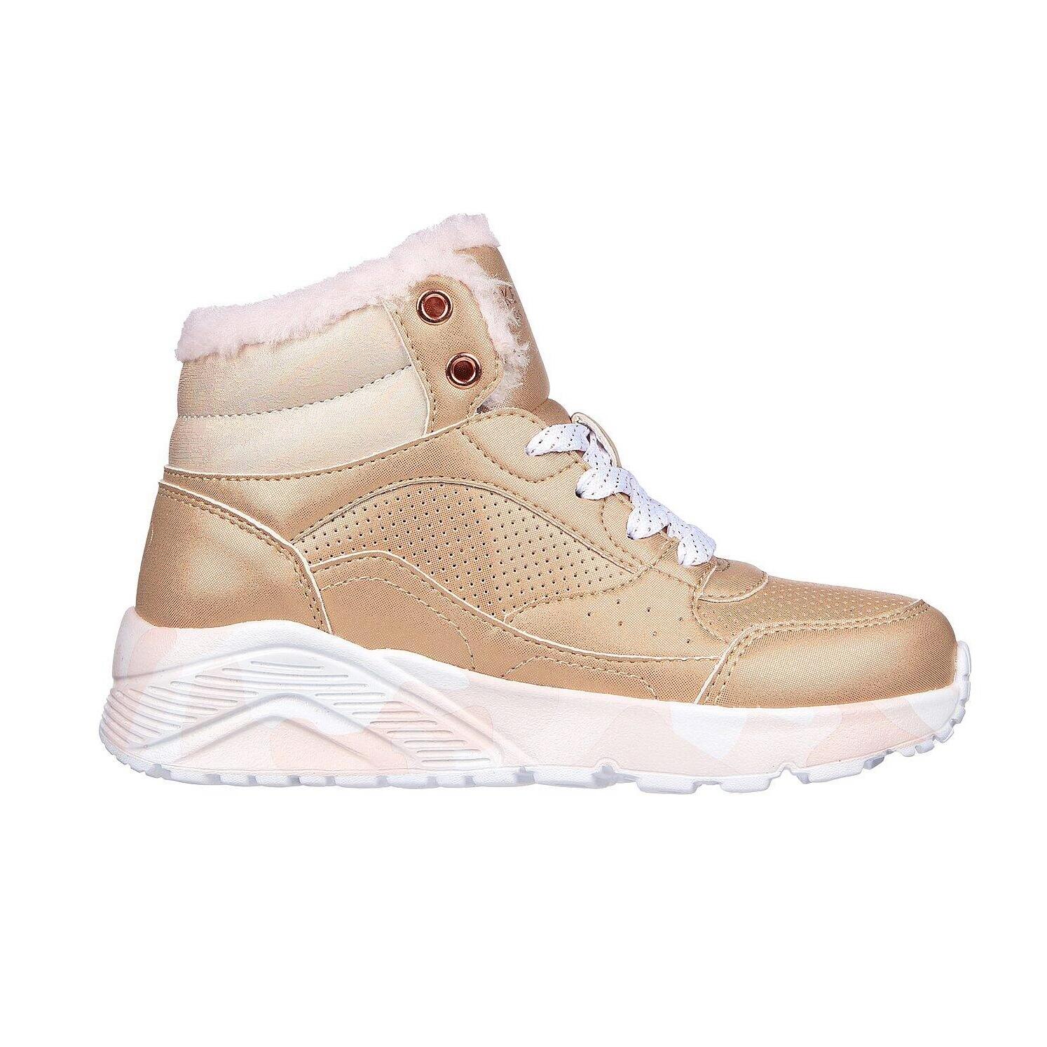 Buty zimowe dziecięce Skechers Uno Lite Camo Dazzle sneakersy wysokie