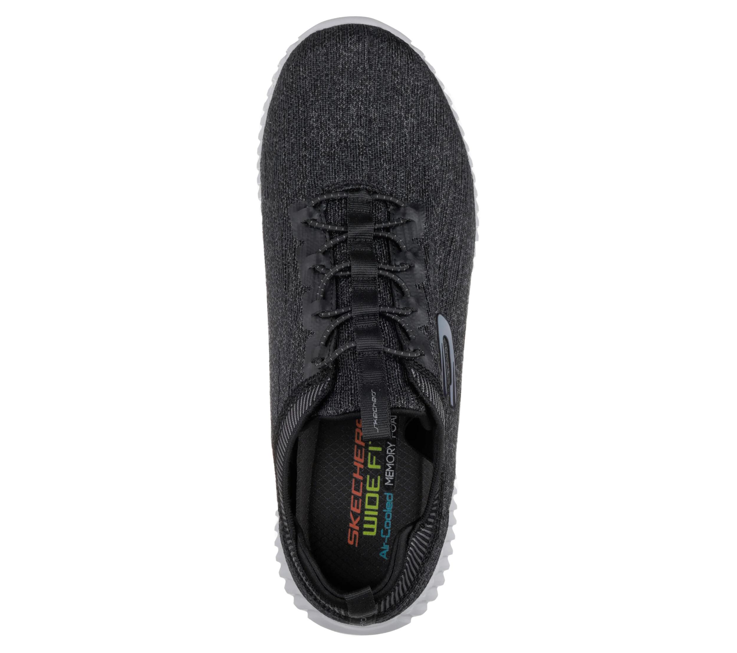 Zapatillas de entrenamiento SKECHERS hombre gris-negro, nuevas de media caña 3/3