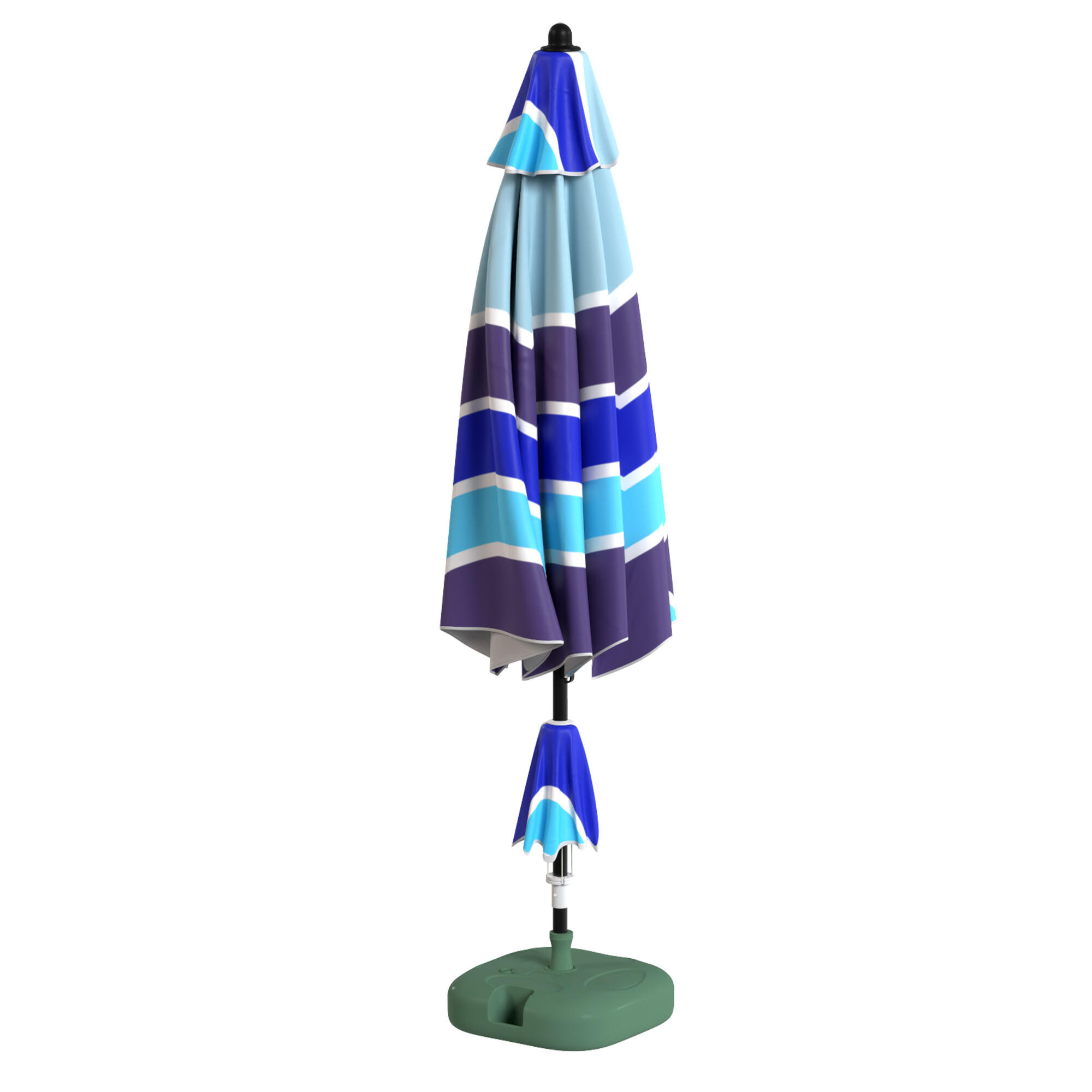 Guarda-Sol de Praia Outsunny Multicolor 5/5