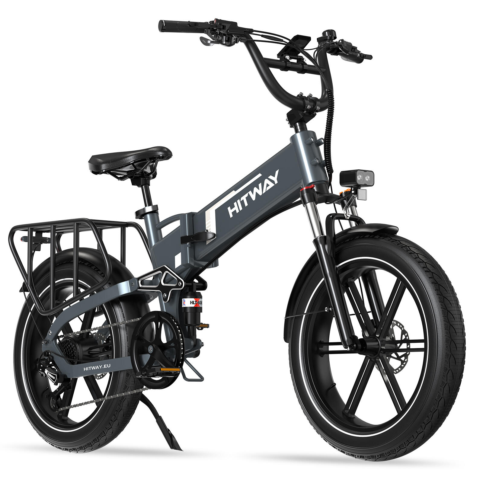20*4,0" Bici elettrica pieghevole fat bike 720Wh 120km idraulici BK10SPRO 2/7