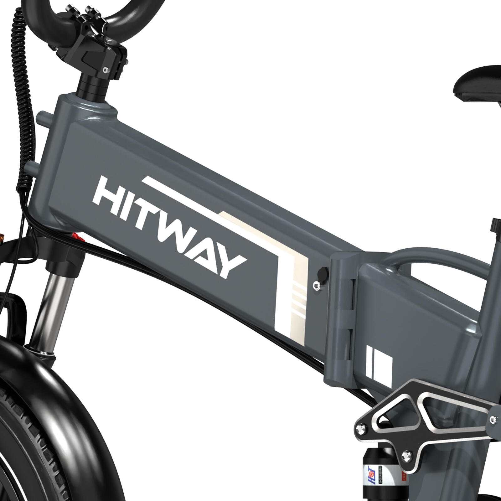 20*4,0" Bici elettrica pieghevole fat bike 720Wh 120km idraulici BK10SPRO 6/7