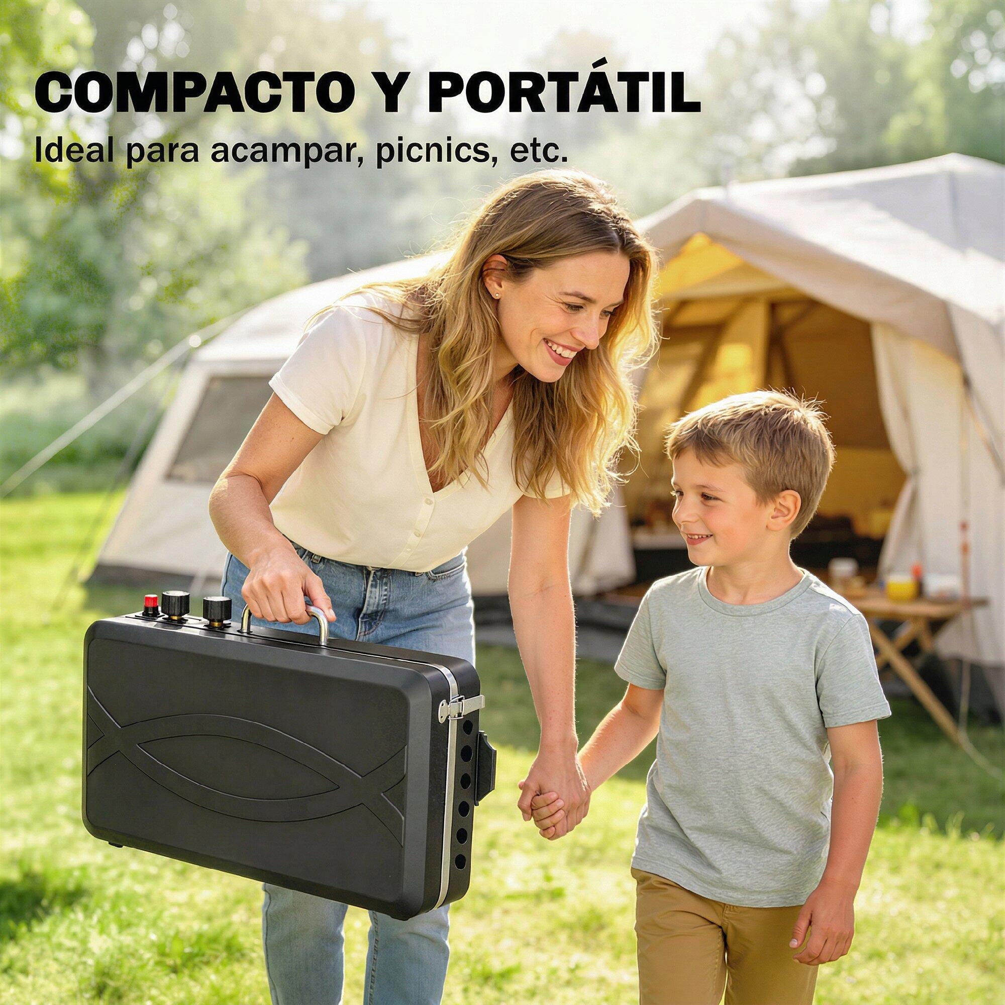 Grelhador a gás 61x47x88 cm preto Outsunny 4/5