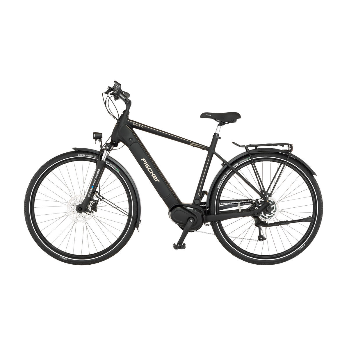 FISCHER Trekking VIATOR 4.2i ACTIVE E-Bike schwarz, 28 Zoll, RH 55 cm, 630 Wh 4/7
