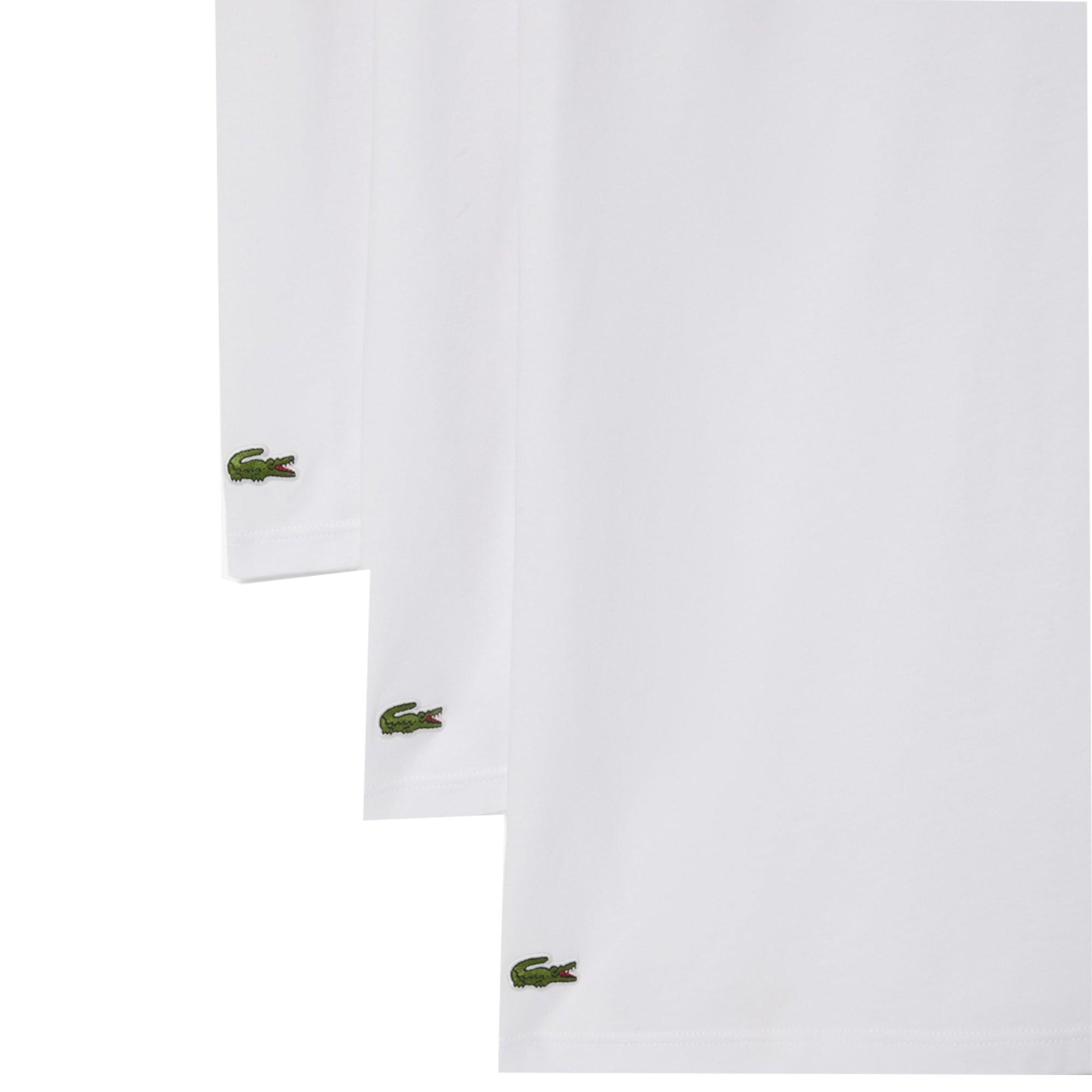 Heren 3-Pack O-hals Shirts Wit 3/4