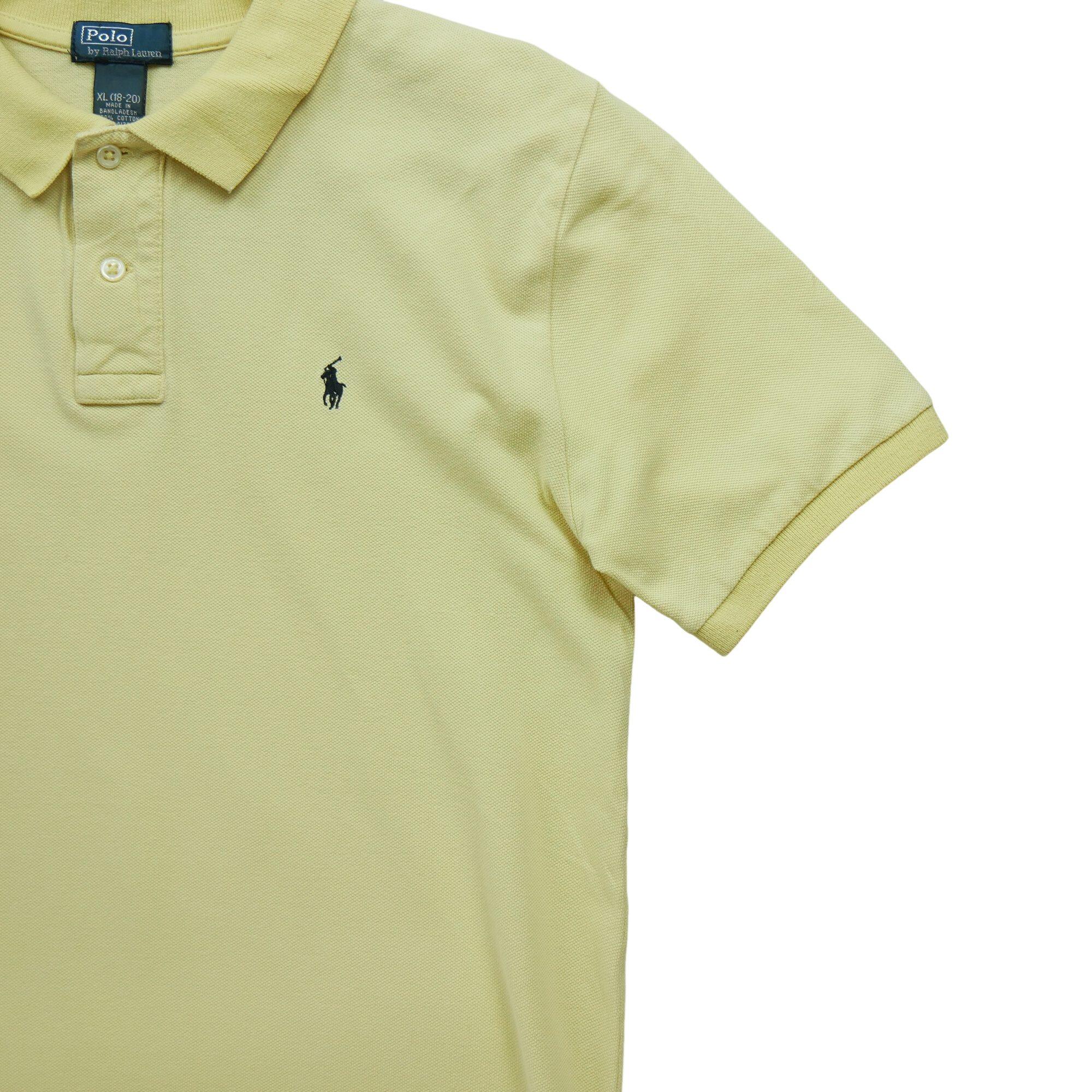 Kurzarm Herren Polo Gelb 4/6