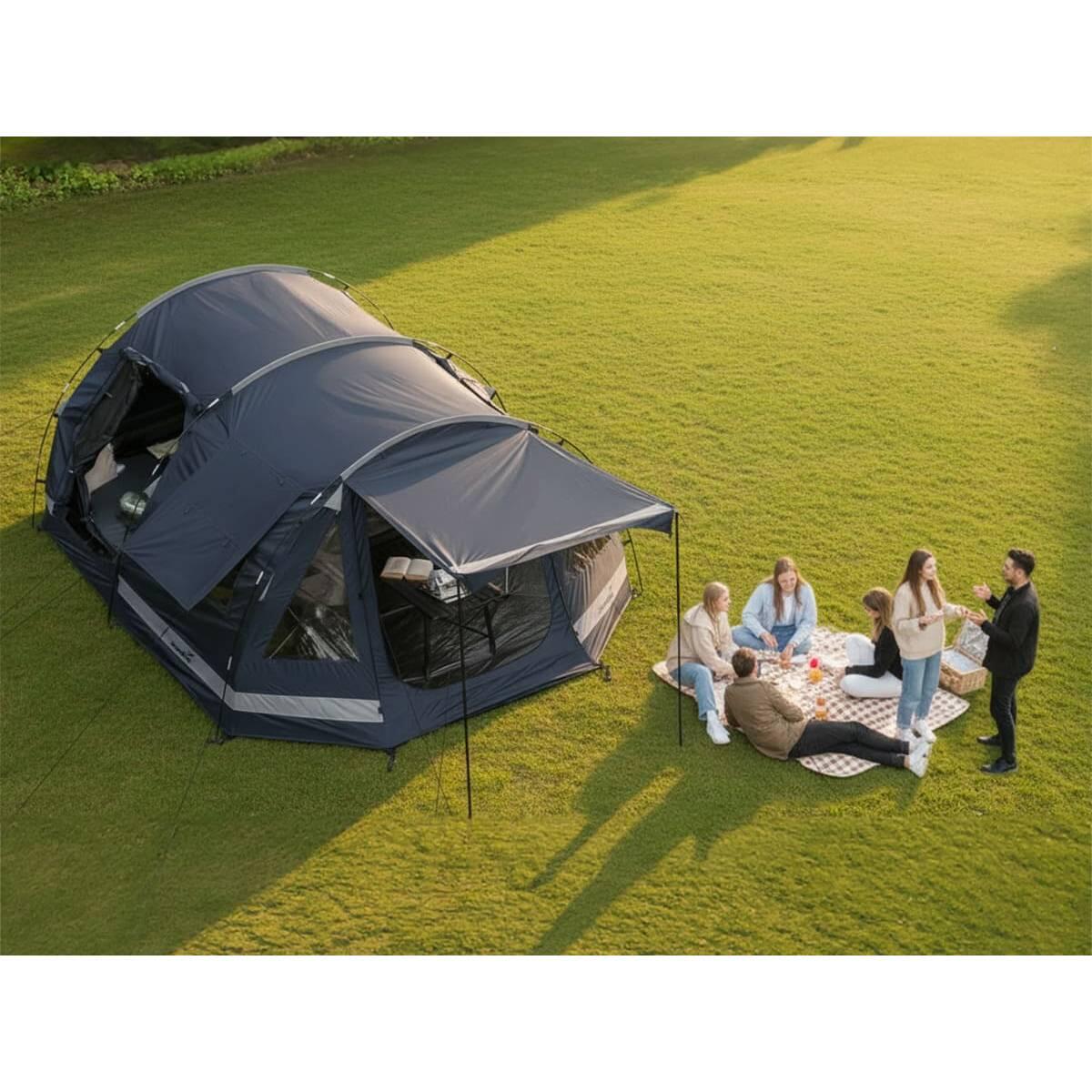Tente tunnel Kambo 6 Sleeper Protect - Sol cousu - Cabine  noire - 6 pers 6/7