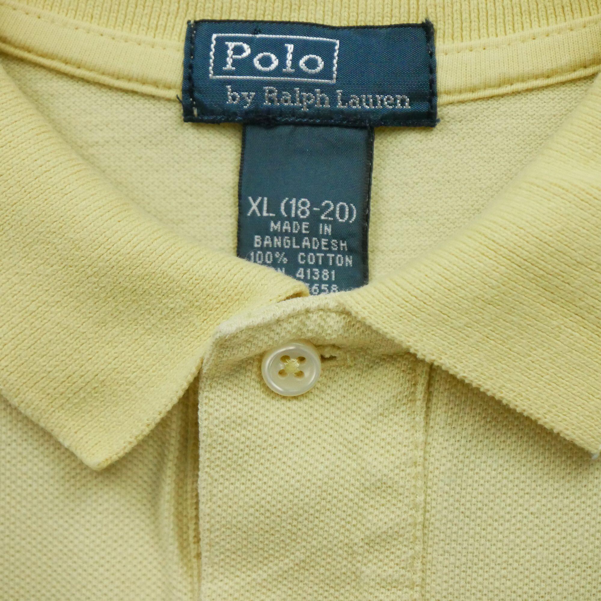 Kurzarm Herren Polo Gelb 6/6