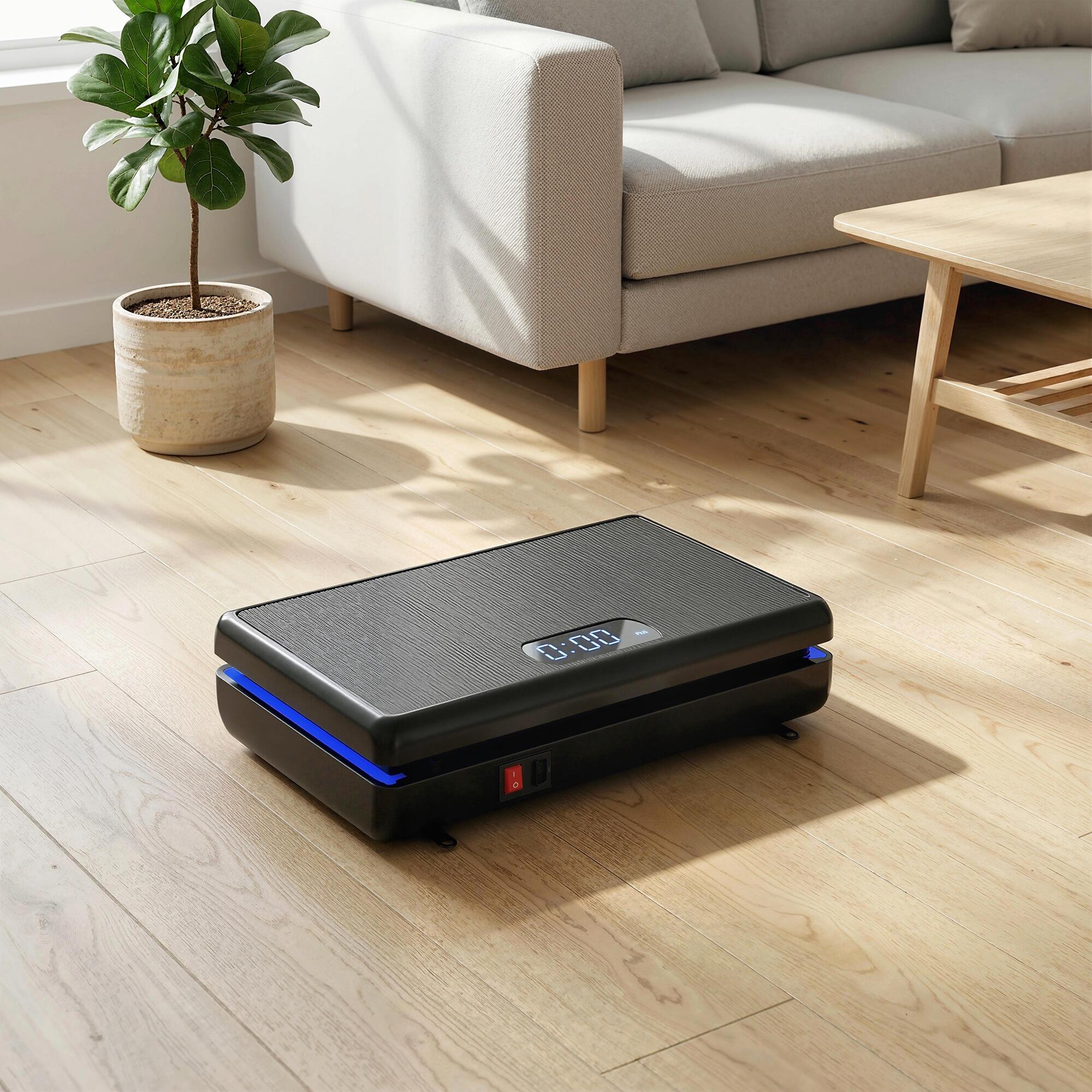 Plataforma vibratória 48x32x13 cm preto SPORTNOW 2/5
