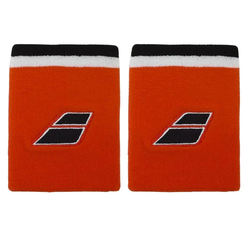 TERRY JUMBO WRISTBAND ORANGE/BLACK (2X)