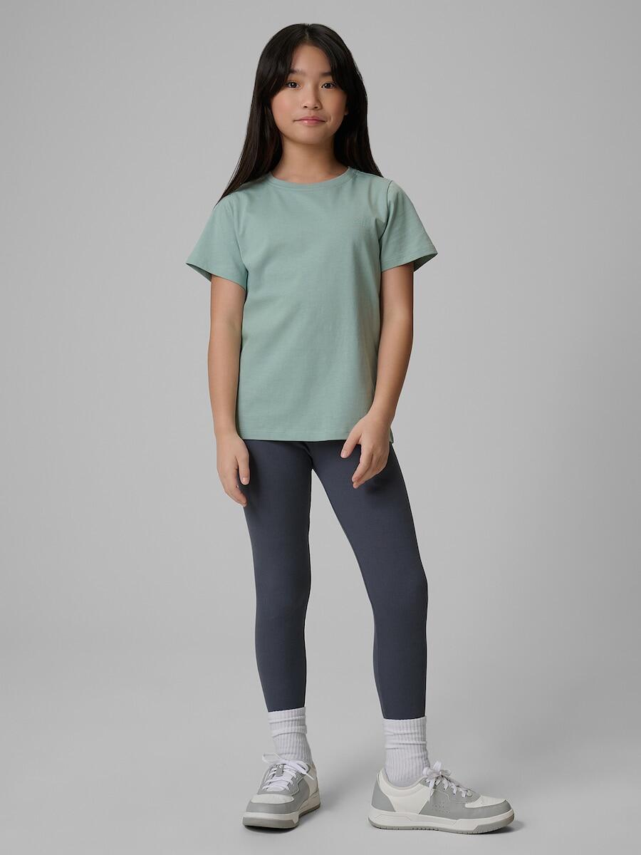 T-shirt regular gładki dziewczęcy 4F 4FJRSS26TTSHF3554 3/7