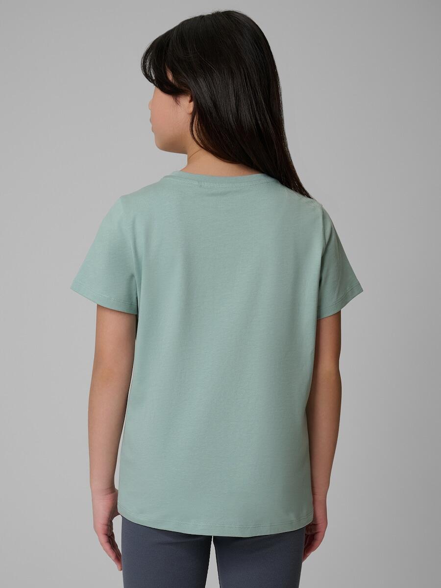 T-shirt regular gładki dziewczęcy 4F 4FJRSS26TTSHF3554 2/7