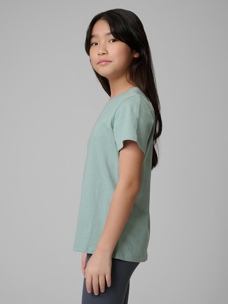 T-shirt regular gładki dziewczęcy 4F 4FJRSS26TTSHF3554 5/7