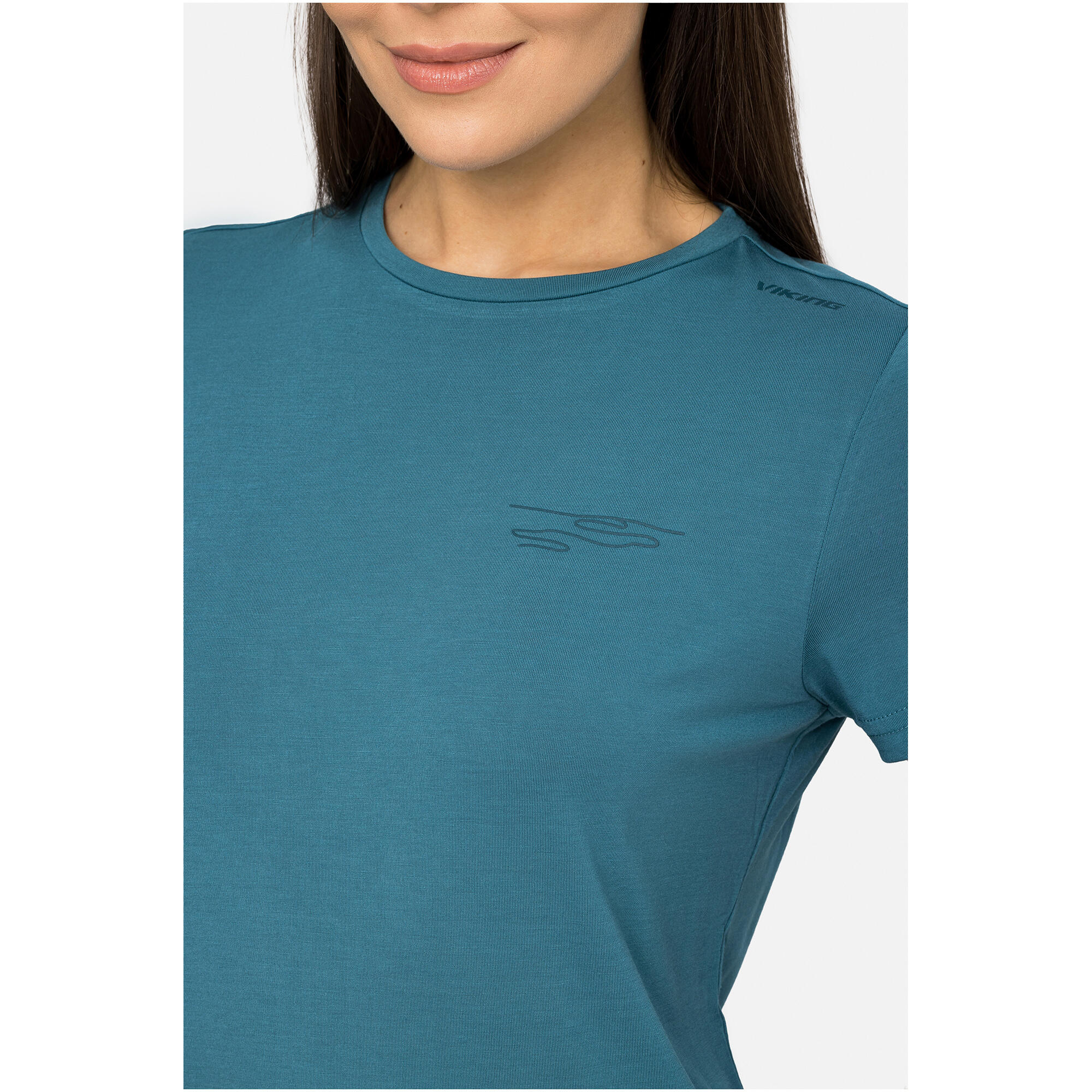 T-shirt damski VIKING Morain Bamboo Lady niebieski 6/7