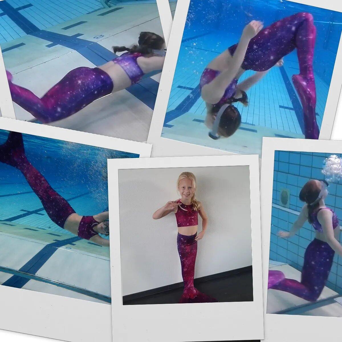 Zeemeerminset voor meisjes - Monovin & Bikini Zeemeermin Zwemkleding 7/7