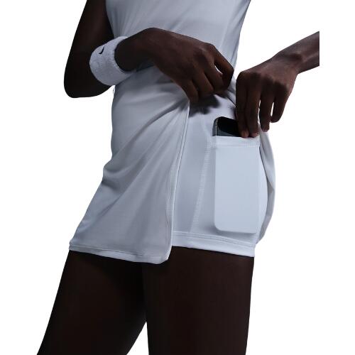 JUPE DE TENNIS  VICTORY DRI-FIT DROITE BLANC FEMME 2/5