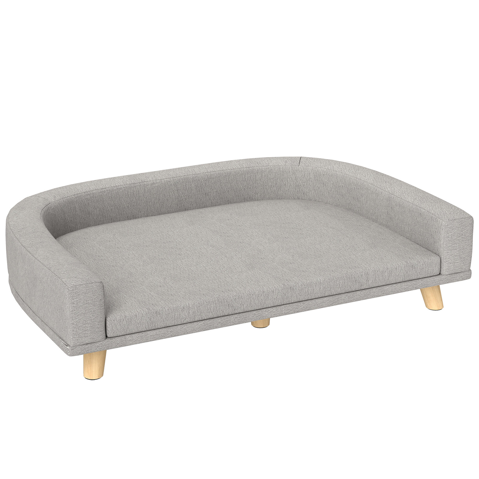 Sofá para Mascotas PawHut 98x67x25 cm Gris 1/6