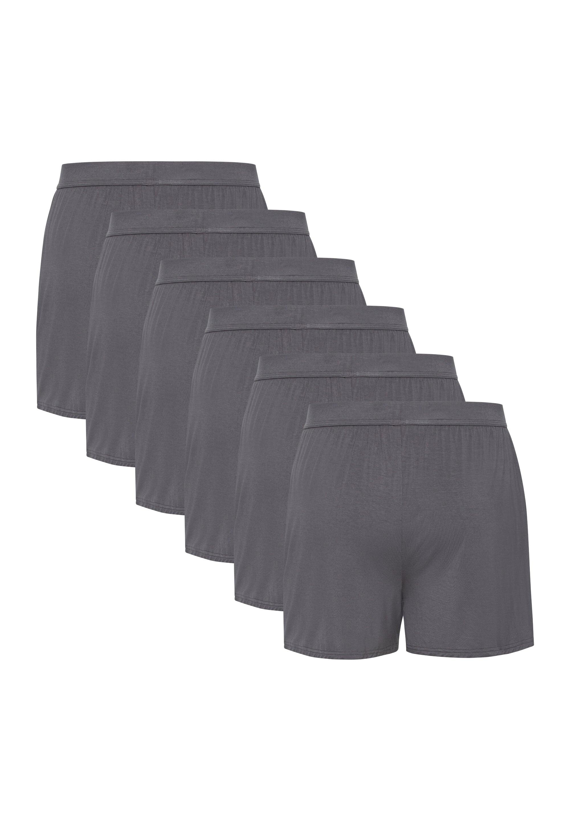 Boxers soltos de bambu para homem respiráveis com botão 6 unidades 2/5