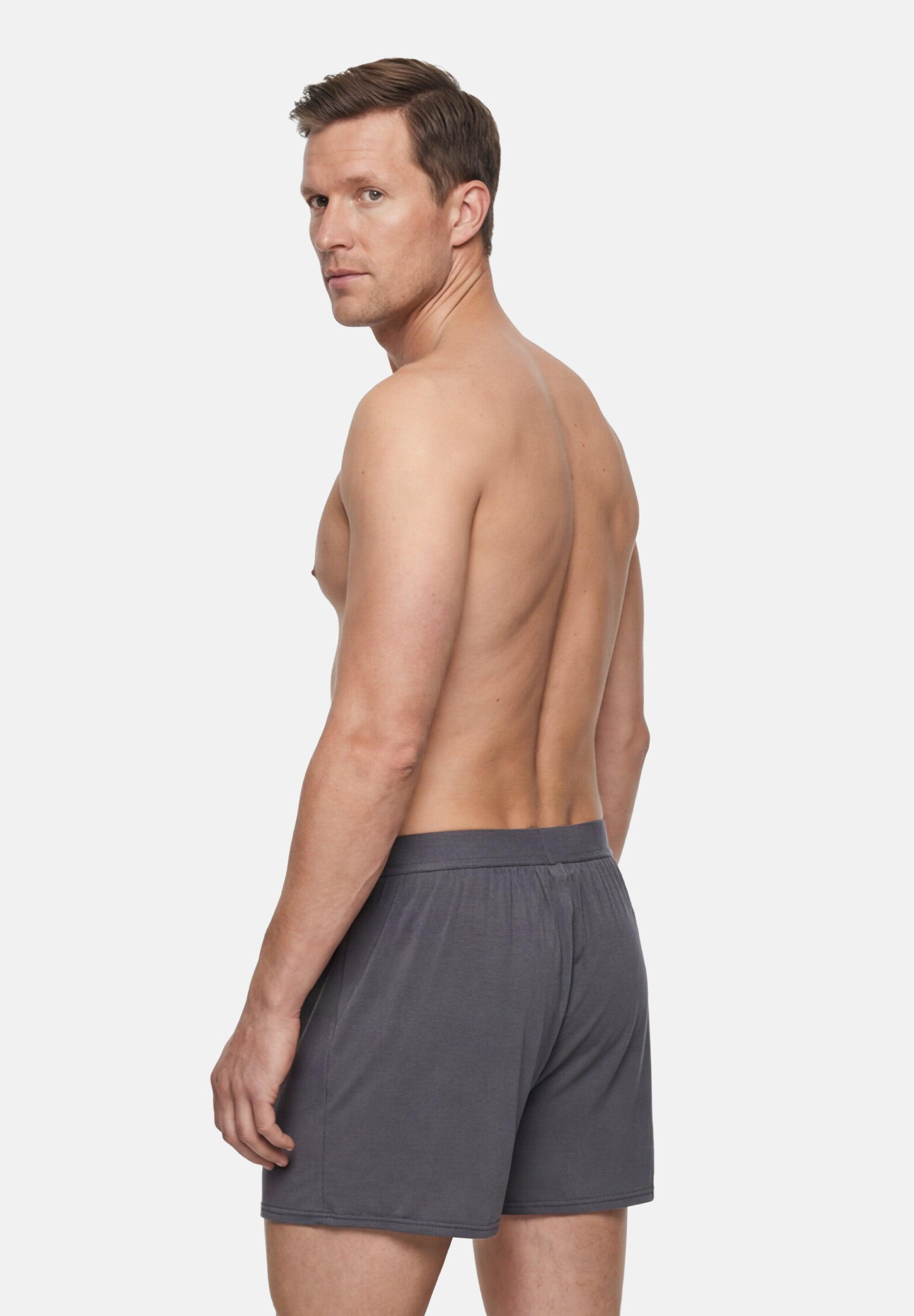 Boxers soltos de bambu para homem respiráveis com botão 6 unidades 4/5